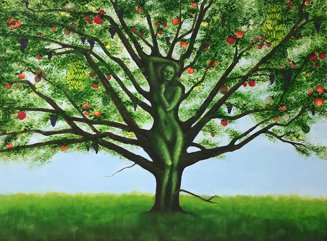 Eternal Bloom, 2021, 30 x 40 inches, oil on canvas