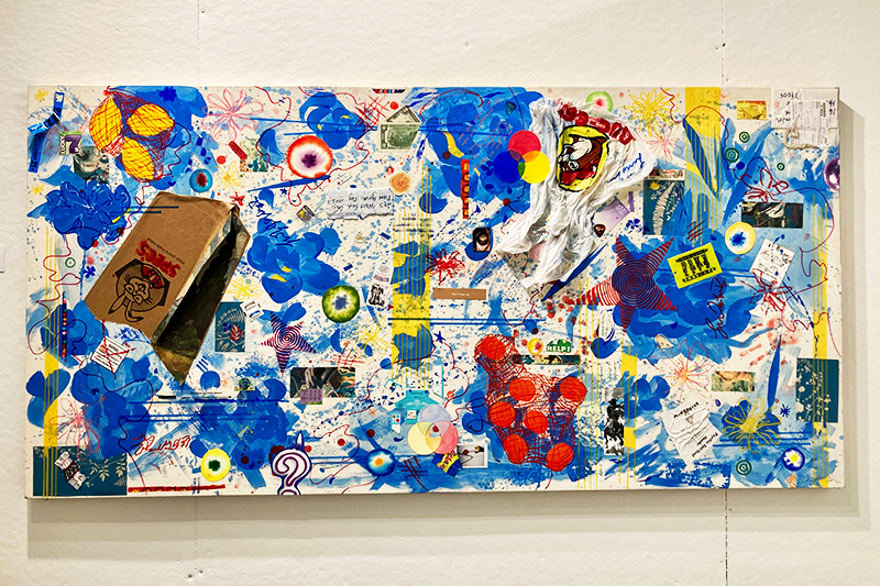 Mixed media painting by Charlotte Cambor