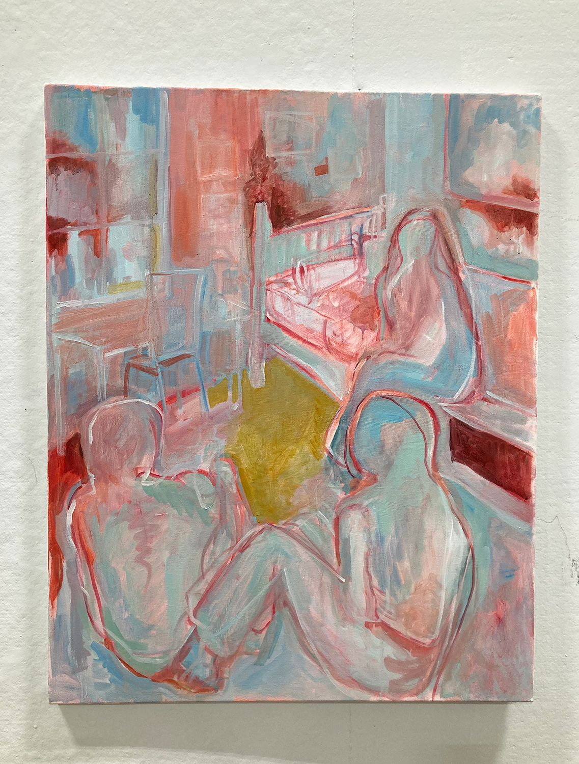 Pastel colored painting by Emelia Gauch