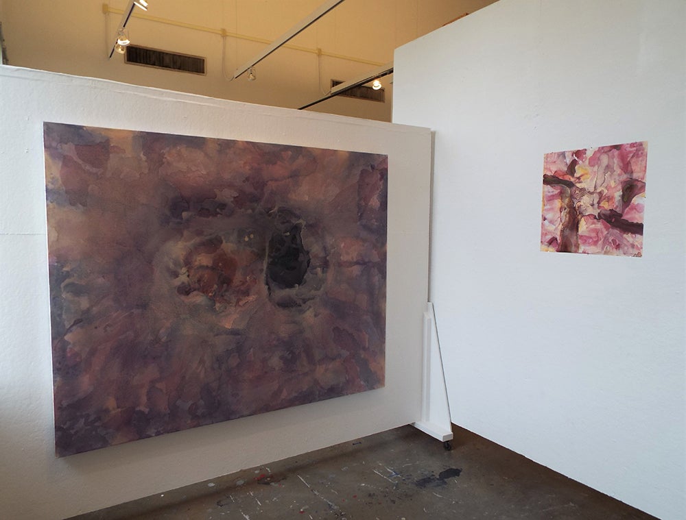Installation shot of works.