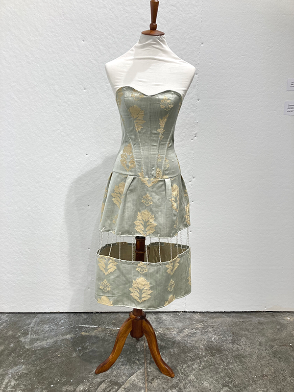 Dress with corset