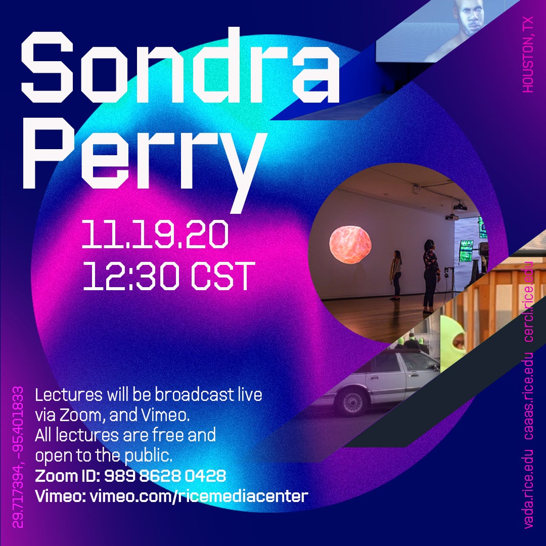 Sondra Perry poster by Poly-mode for Visiting artist lecture series
