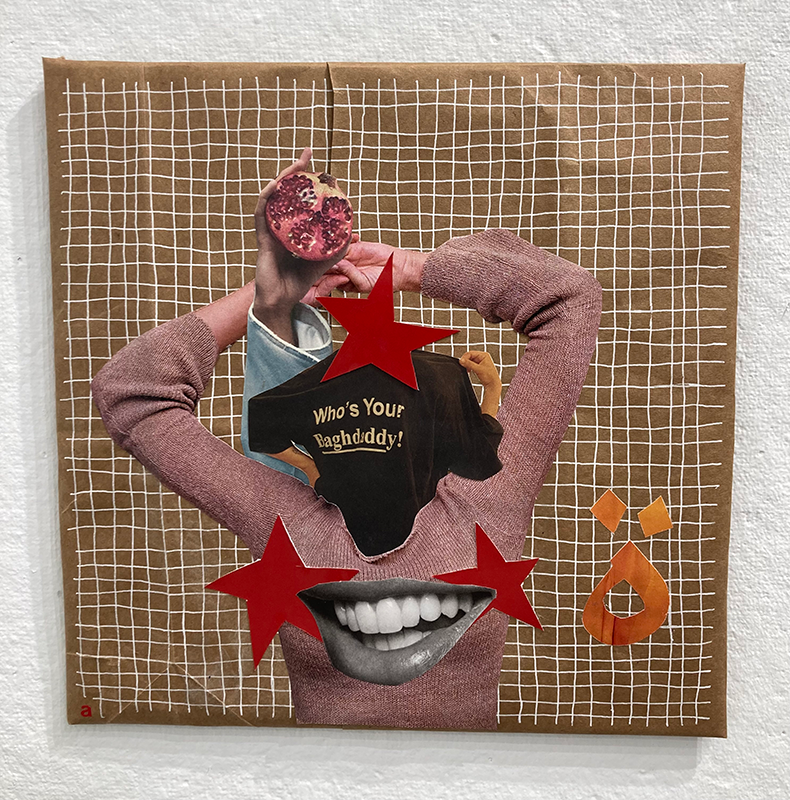 Collage by Deema Beram senior exhibition 2024