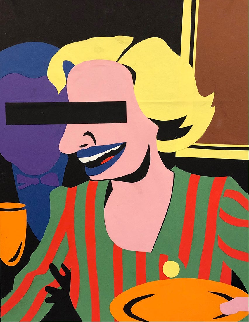 Redacted, April 2021, 12 in x  9 in, paper