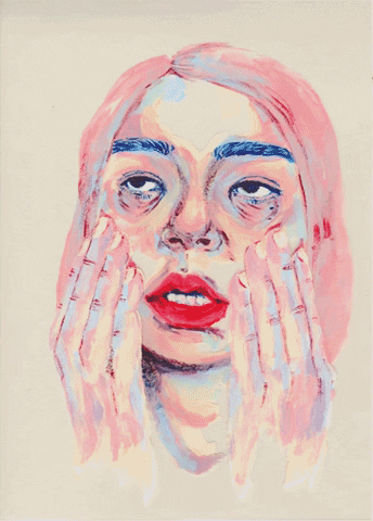 Sweet Dread, 6.5” x 9” (7), acrylic on cellophane, 2020