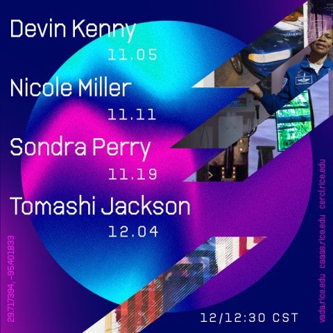 Fall 2020 Visiting Artist Lecture Series promotional square image