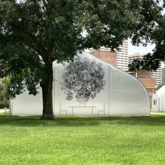 Rice Public Art piece by artist and Professor Emeritus Karin Broker